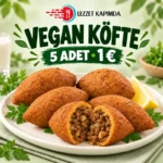 Beş adet gerçekçi vegan köfte (1)