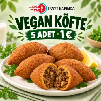 Beş adet gerçekçi vegan köfte (1)