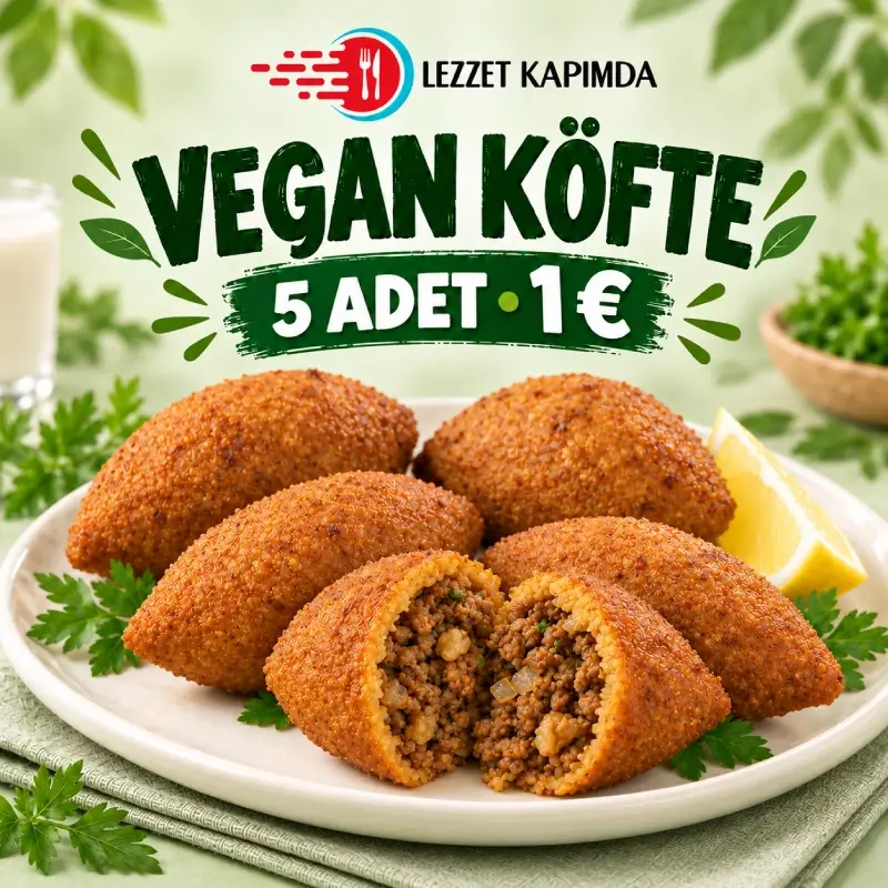 Beş adet gerçekçi vegan köfte (1) Beş adet gerçekçi vegan köfte (1)
